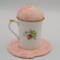 This shows the backside of the cup with different flowers.